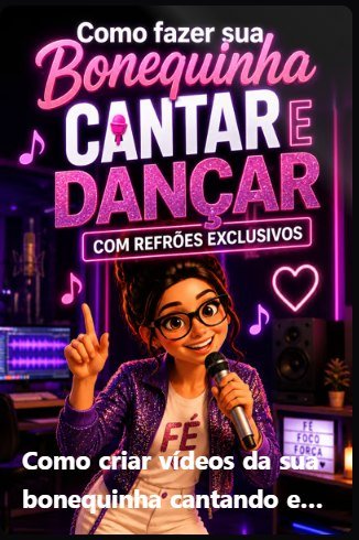 Bonequinha cantar e dançar